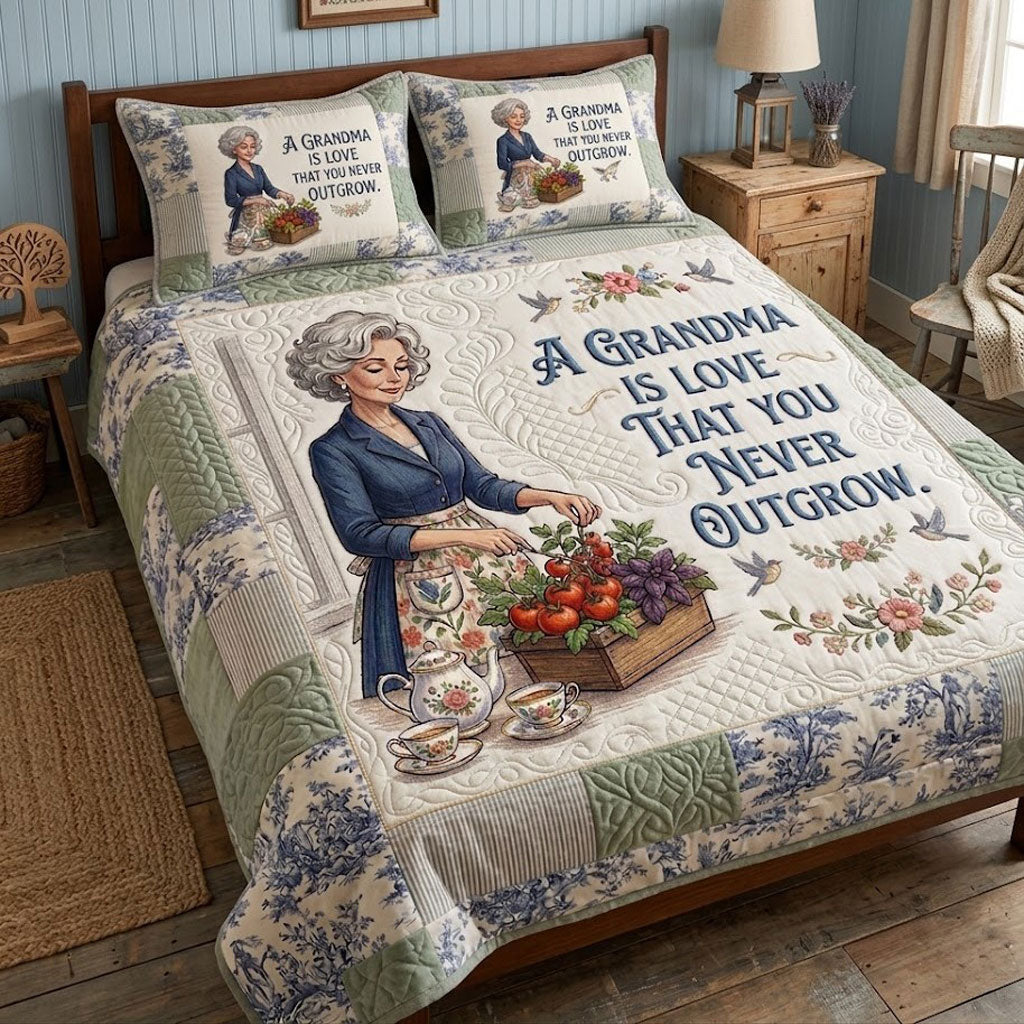 Personalized Grandma Garden Love WN0404008CL Duvet Cover Set