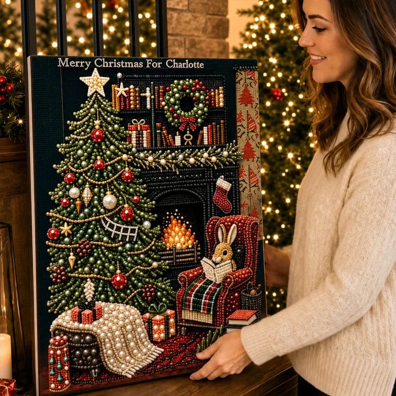 π
π Premium 3D Pearl Christmas Reindeer Diamond Painting Art Kit