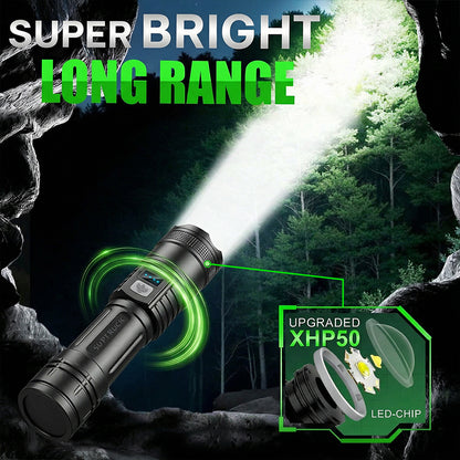 SALE 60% OFF ⏰Super Bright Ultimate Military-Grade Flashlight 🔦  for Outdoor, Hiking & Emergencies
