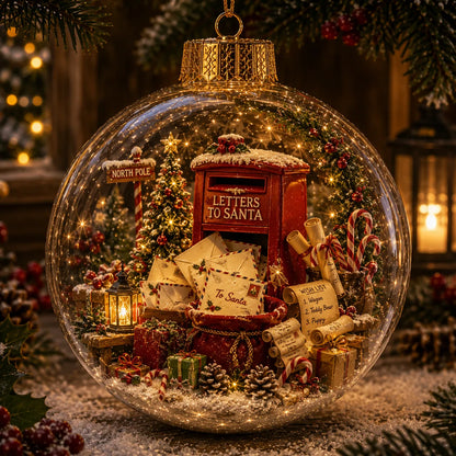 🔥 Limited-Time 50% OFF–✨🎄Light-Up Christmas Story Globe Ornament | Magical Mini Holiday World