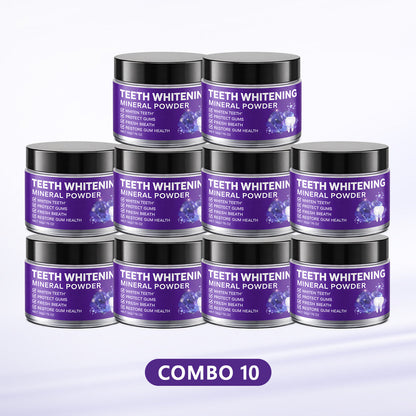 SUMMER SALE 60% OFF🔥 Advanced Mineral Whitening Tooth Powder - Removes Stains, No Sensitivity