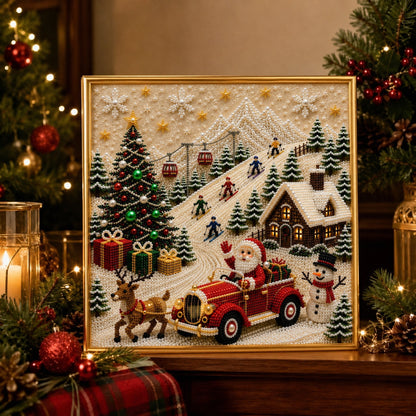 🎄🎅 Premium 3D Pearl Christmas Wall Art Kit