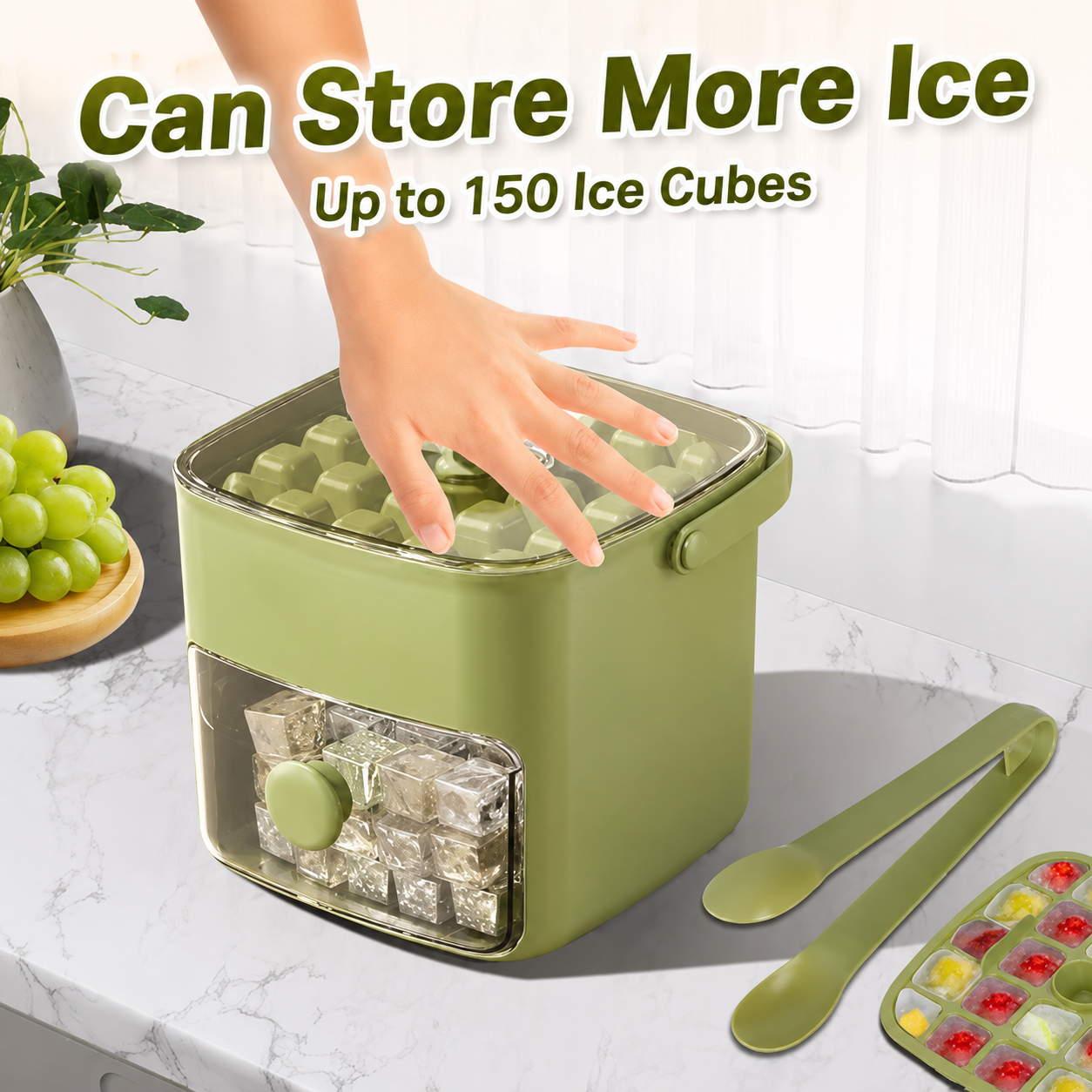 All-In-One Ice Maker & Storage Bin