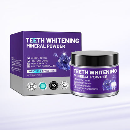SUMMER SALE 60% OFF🔥 Advanced Mineral Whitening Tooth Powder - Removes Stains, No Sensitivity