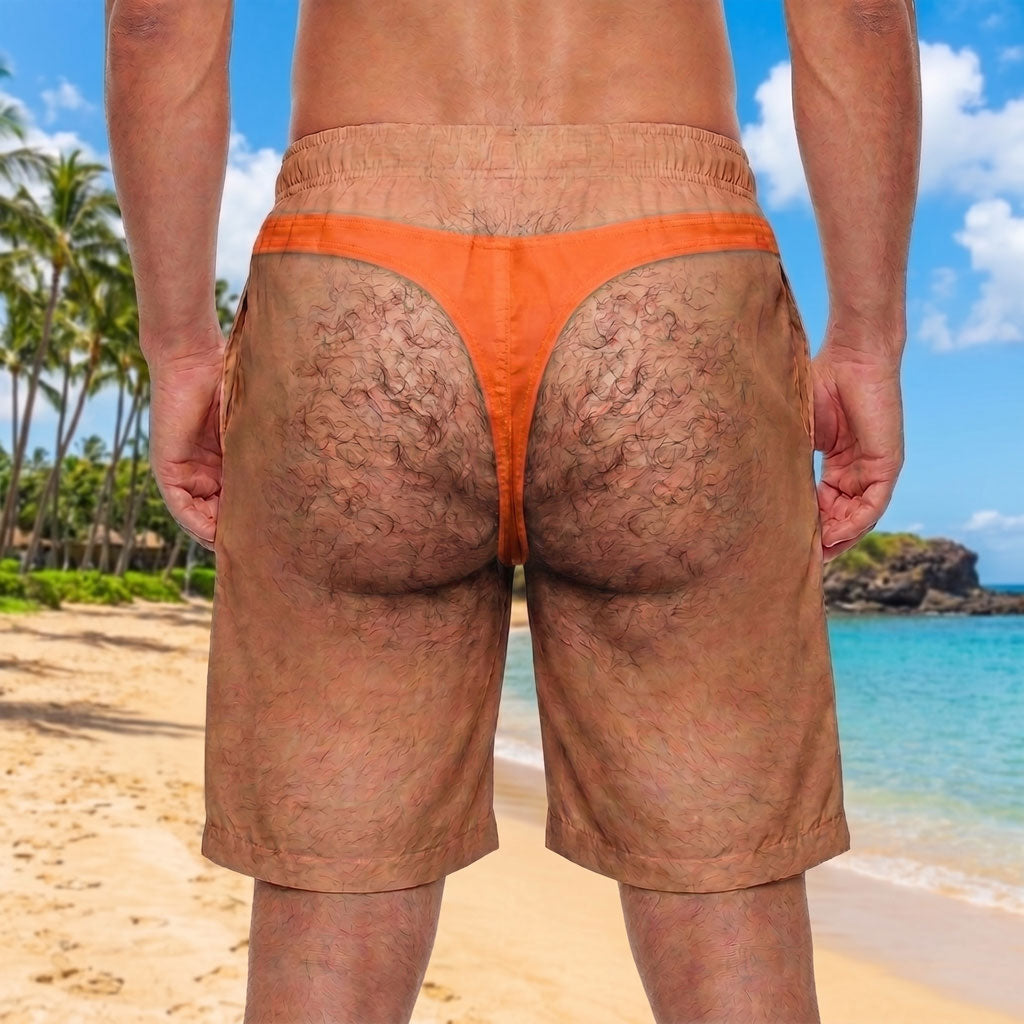 Fake Thong Funny Shorts WN1307002CL Men's Shorts