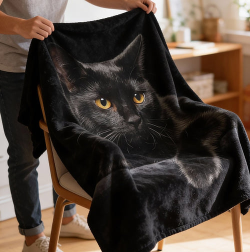 Black Cat WJ2901001CL Fleece Blanket