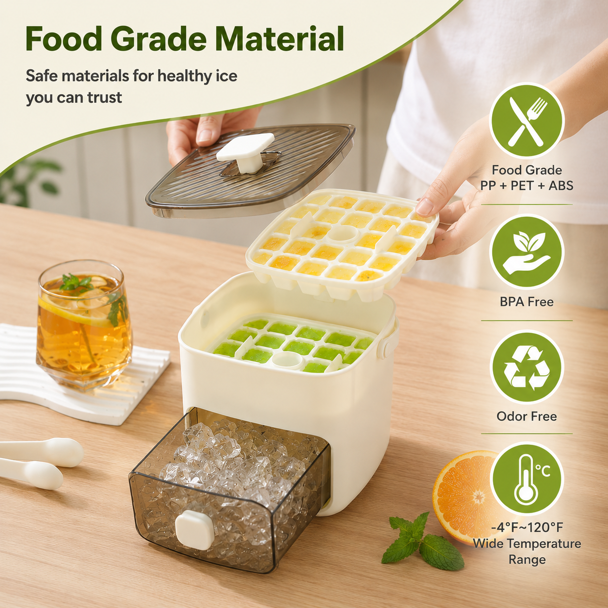 All-In-One Ice Maker & Storage Bin