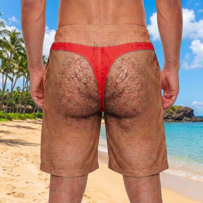 Fake Thong Funny Shorts WN1307002CL Men's Shorts