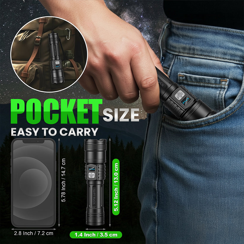 SALE 60% OFF ⏰Super Bright Ultimate Military-Grade Flashlight 🔦  for Outdoor, Hiking & Emergencies