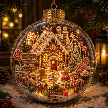 🔥 Limited-Time 50% OFF–✨🎄Light-Up Christmas Story Globe Ornament | Magical Mini Holiday World