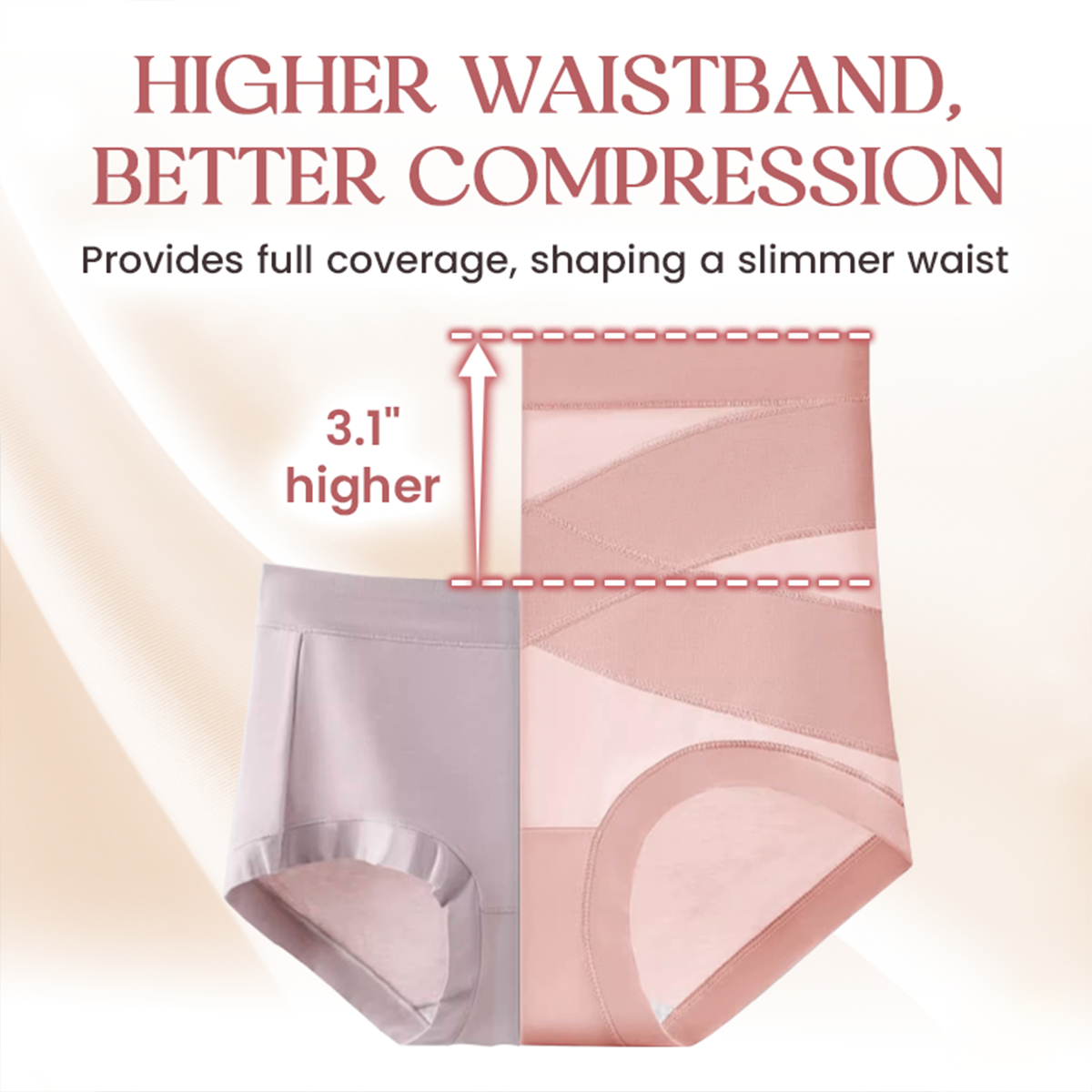 SALE 80% OFF ⏰ High-Waist Cross Abs Shaping Panties