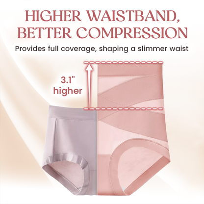 SALE 80% OFF ⏰ High-Waist Cross Abs Shaping Panties
