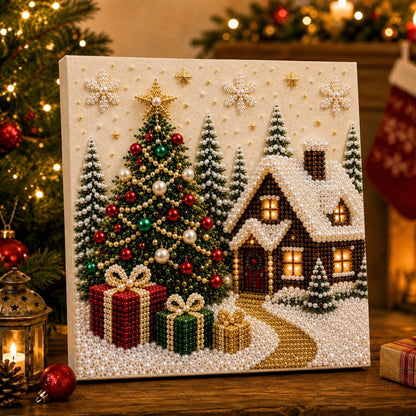 🎄🎅 Premium 3D Pearl Christmas Wall Art Kit