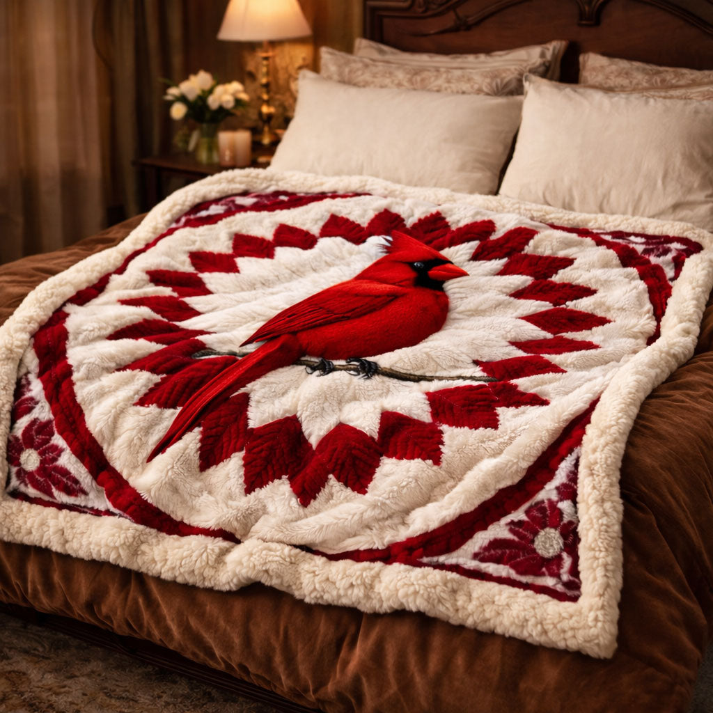 Cardinal of Hope KL2901001CL Faux Fur Throw Blanket