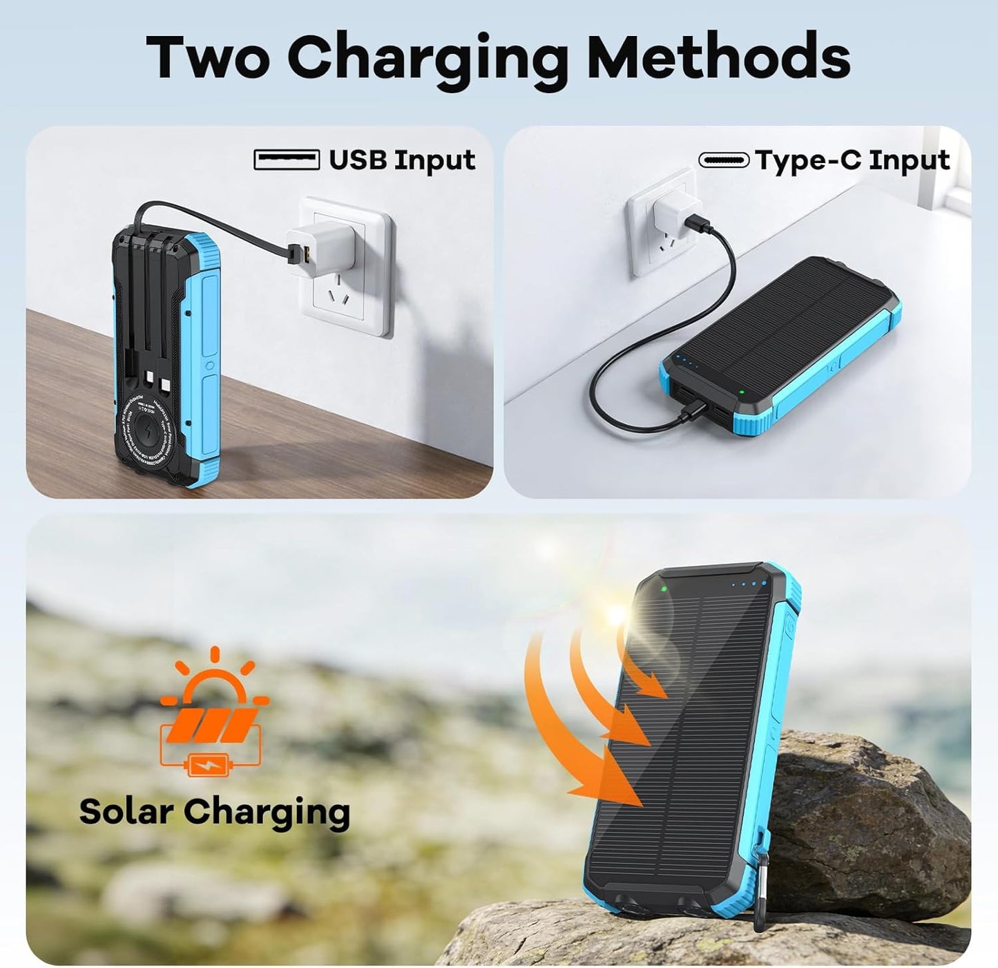 Solar Power Bank 10,000mAh