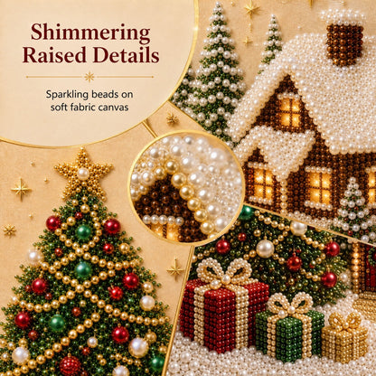 🎄🎅 Premium 3D Pearl Christmas Wall Art Kit