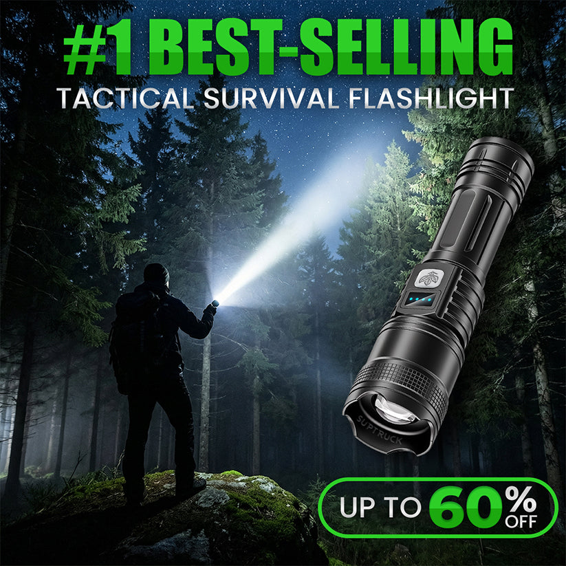 SALE 60% OFF ⏰Super Bright Ultimate Military-Grade Flashlight 🔦  for Outdoor, Hiking & Emergencies