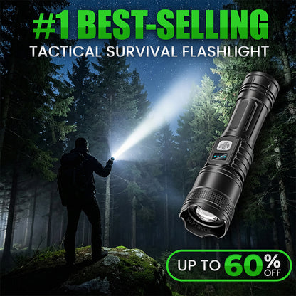 SALE 60% OFF ⏰Super Bright Ultimate Military-Grade Flashlight 🔦  for Outdoor, Hiking & Emergencies