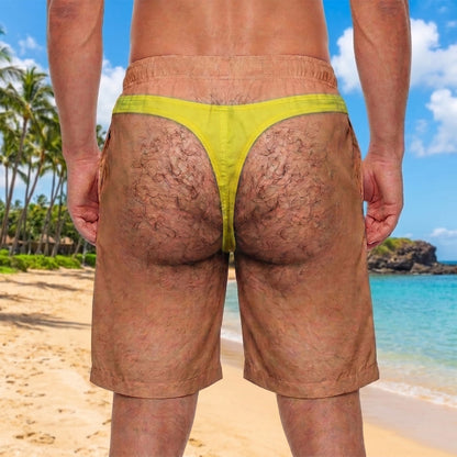 Fake Thong Funny Shorts WN1307002CL Men's Shorts
