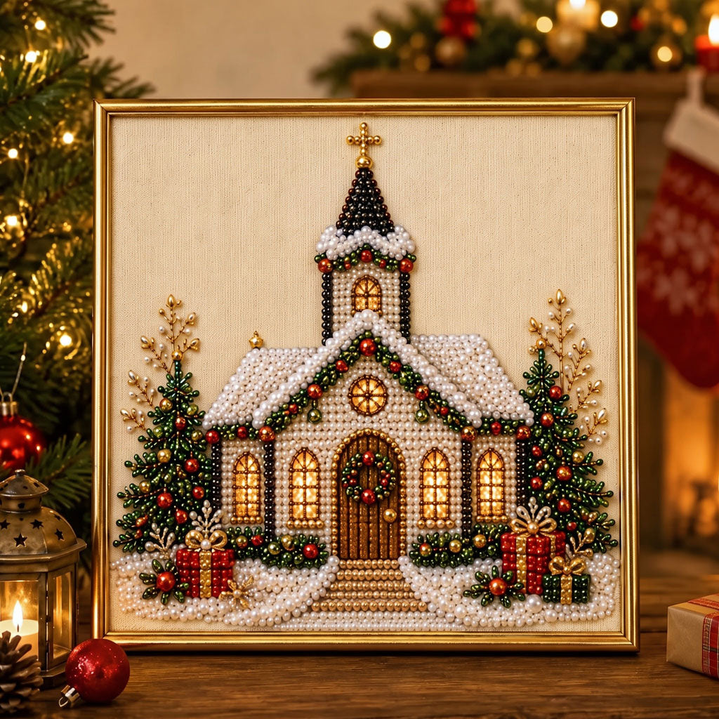 💎DIY Christmas Pearl Diamond Painting Art Kit