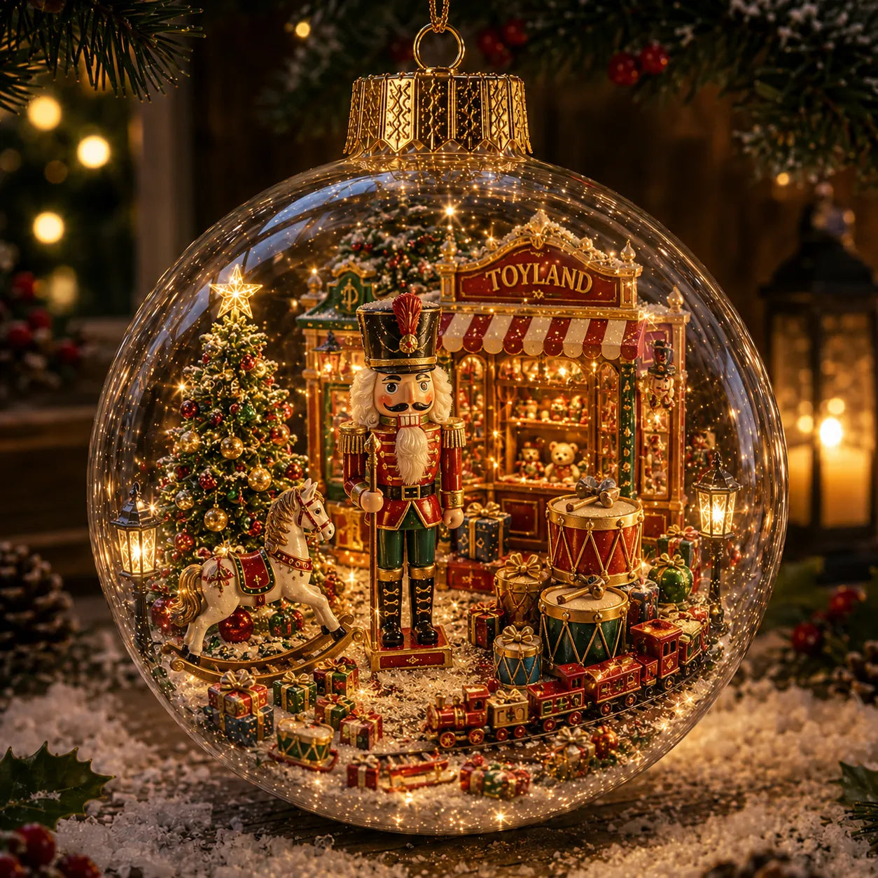 🔥 Limited-Time 50% OFF–✨🎄Light-Up Christmas Story Globe Ornament | Magical Mini Holiday World