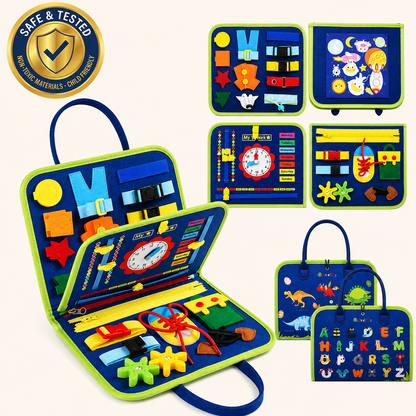 Blue Montessori Busy Board product
