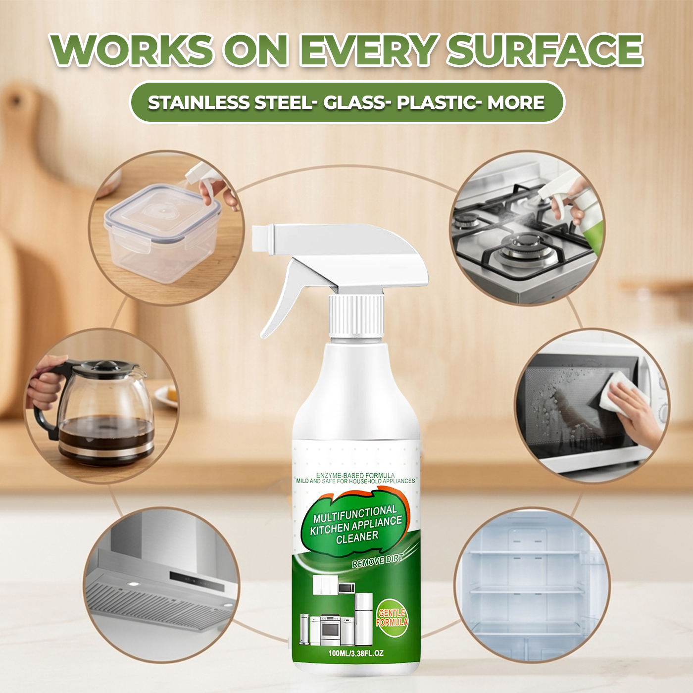 🔥 Last Day 60% OFF ⚡ Multi-Purpose Enzyme Foam Cleaner - Effortlessly Removes Grease in Seconds