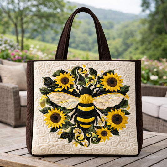 Bee & Sunflower KL0303006CL Quilted Tote Bag