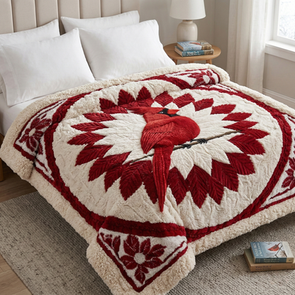 Cardinal of Hope KL2901001CL Faux Fur Throw Blanket