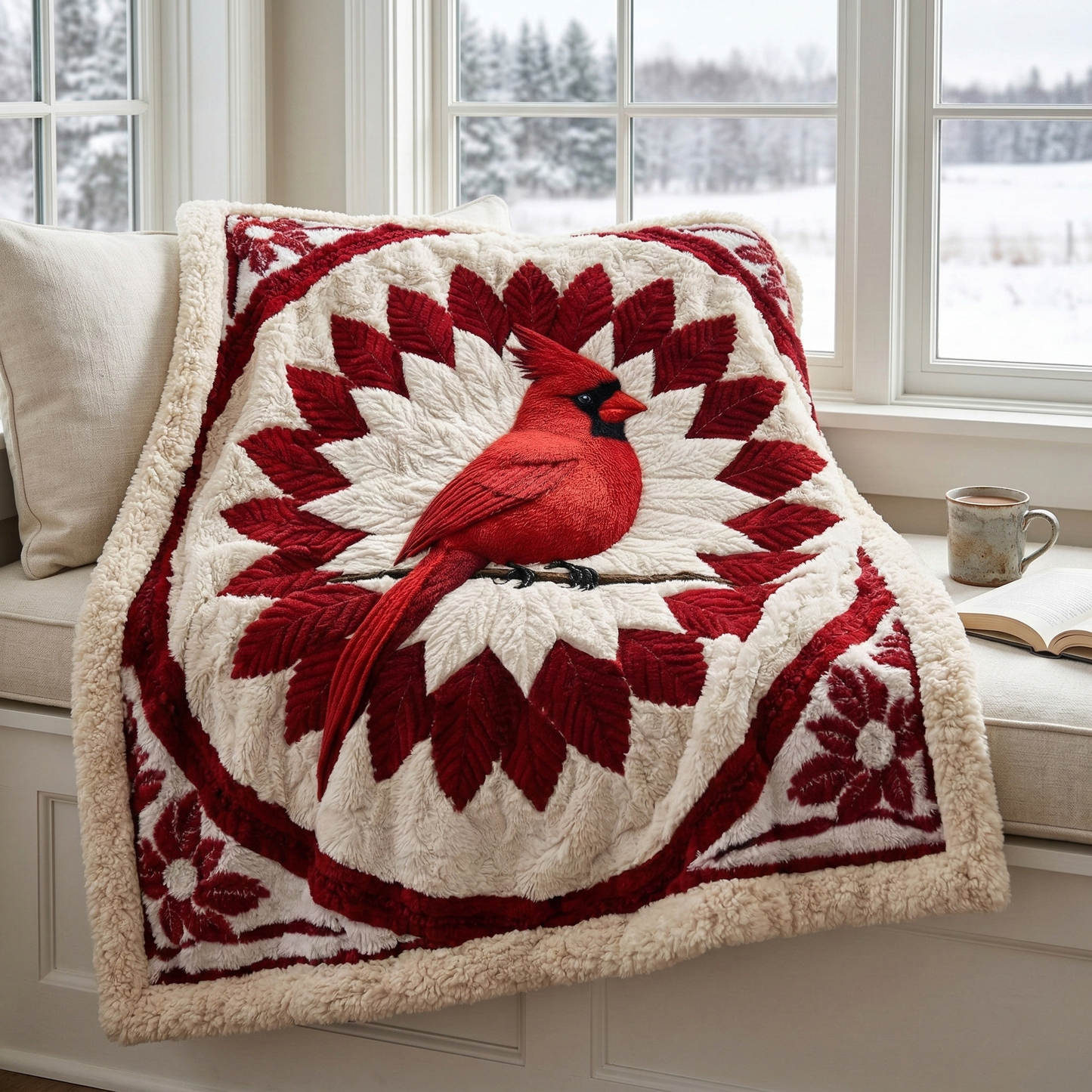 Cardinal of Hope KL2901001CL Faux Fur Throw Blanket