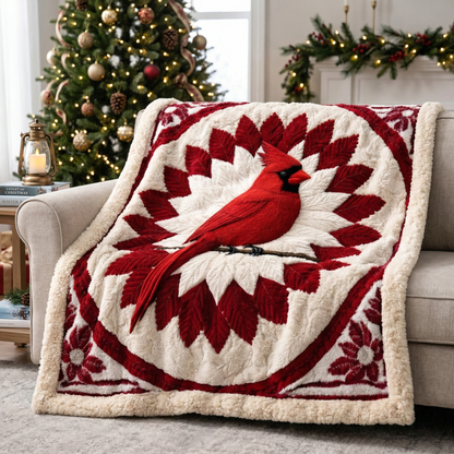 Cardinal of Hope KL2901001CL Faux Fur Throw Blanket