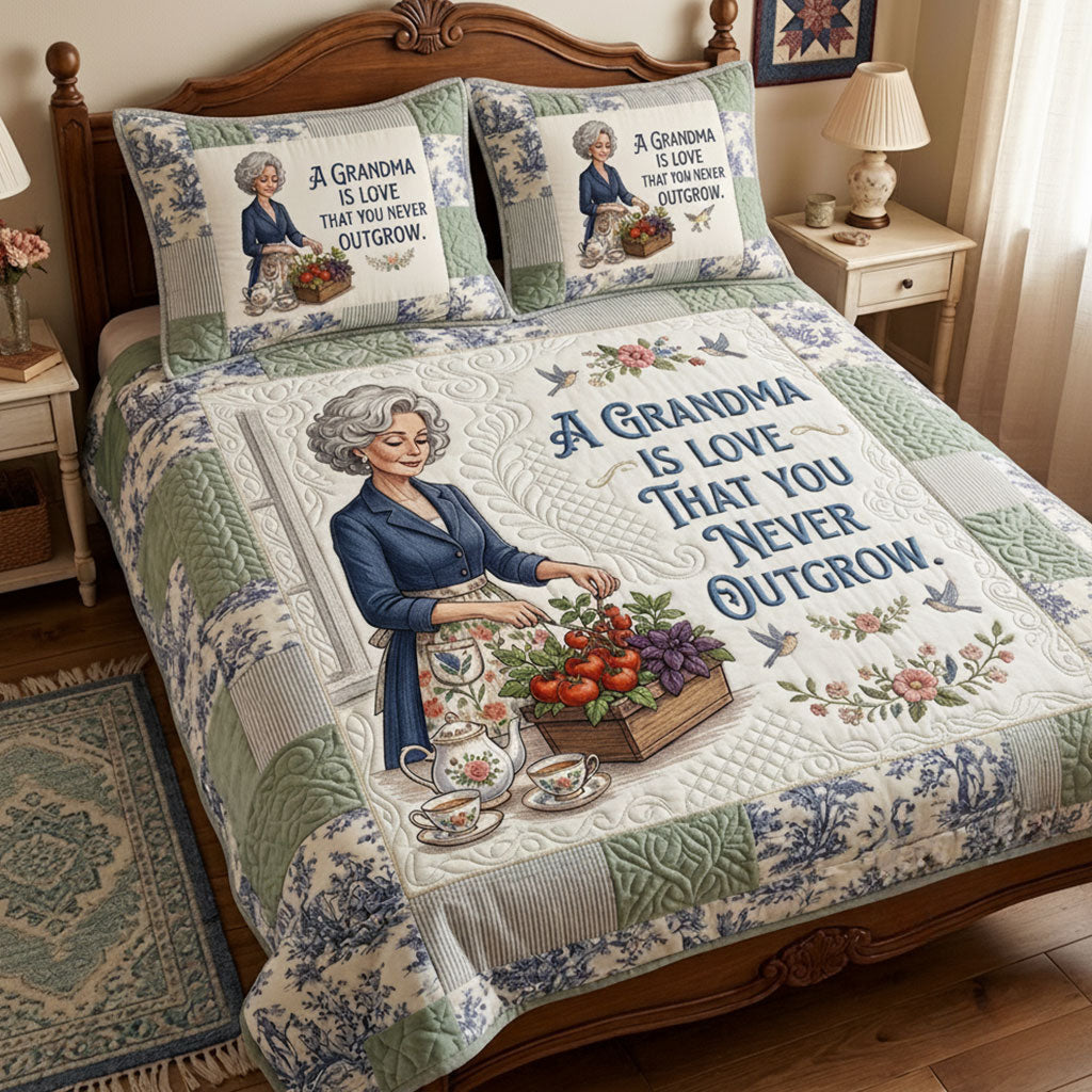 Personalized Grandma Garden Love WN0404008CL Duvet Cover Set
