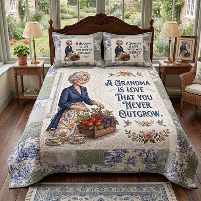Personalized Grandma Garden Love WN0404008CL Duvet Cover Set