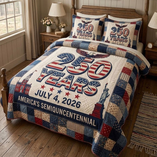 USA 250 Years Independence Day Celebration WN0404014CL Duvet Cover Set