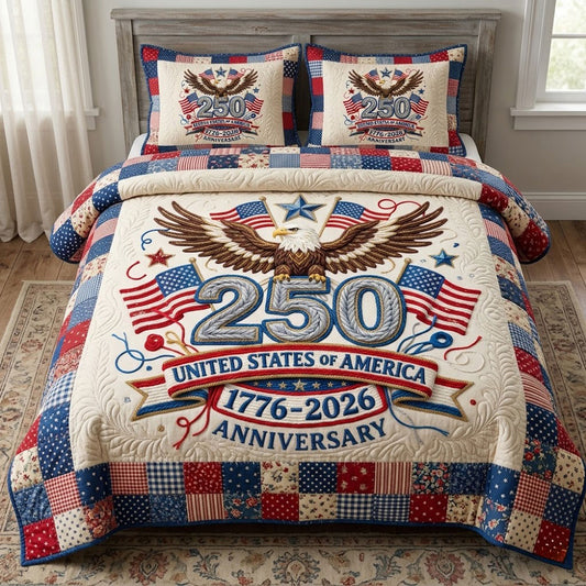 USA 250th Anniversary Eagle Pride WN0404016CL Duvet Cover Set