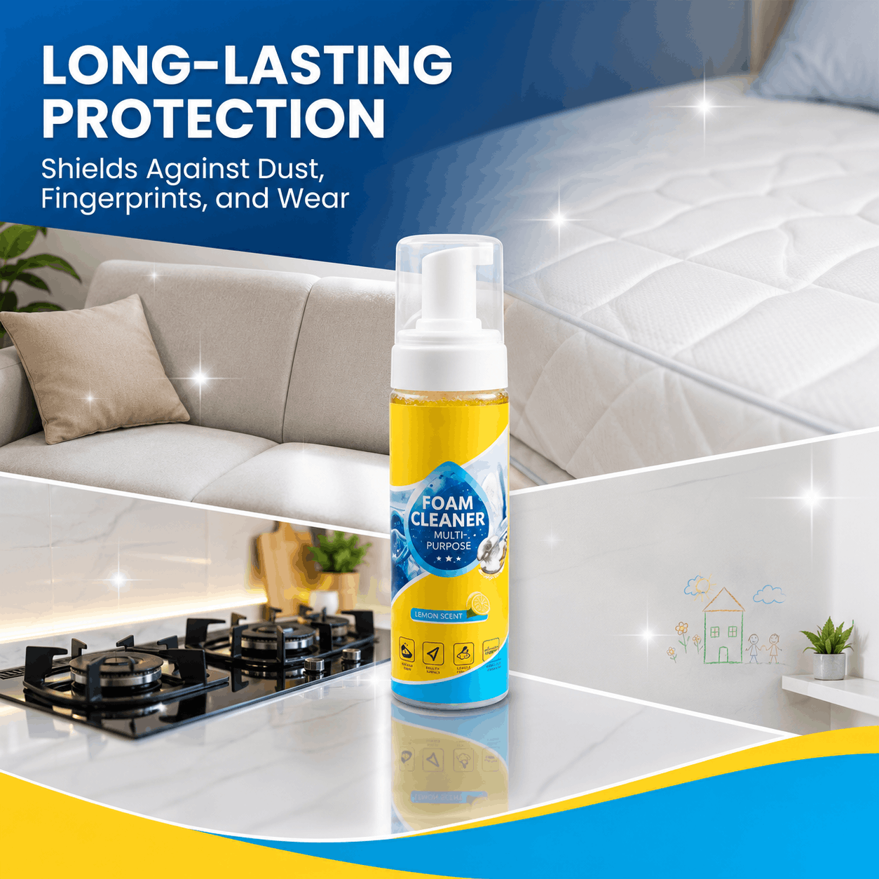 🔥Summer Kickoff Deal: 60% OFF🔥 Foam No-Rinse Cleaner - Gone in One Wipe