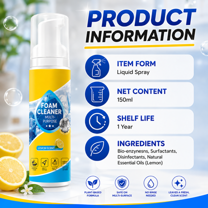 🔥Last Day 60% OFF🔥 Foam No-Rinse Cleaner - Spray, Wipe & Done