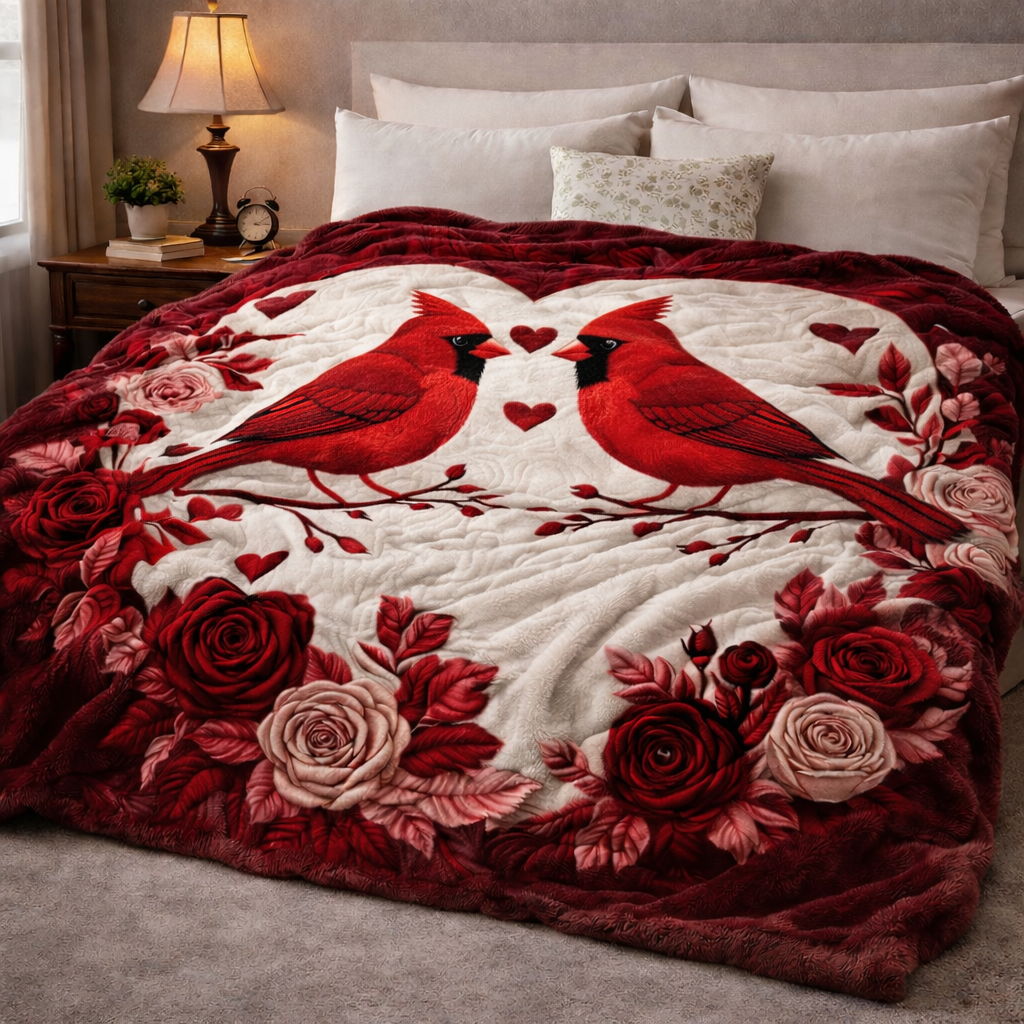 Cardinal Love QA0502001CL Faux Fur Throw Blanket