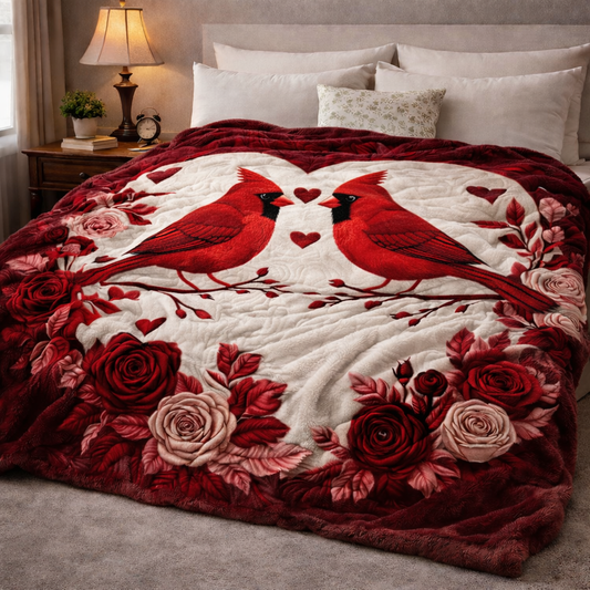 Cardinal Love QA0502001CL Faux Fur Throw Blanket