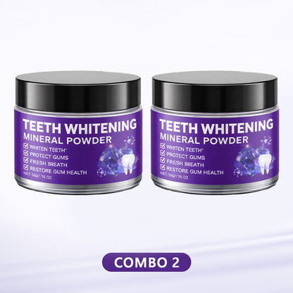 SUMMER SALE 60% OFF🔥 Advanced Mineral Whitening Tooth Powder - Removes Stains, No Sensitivity