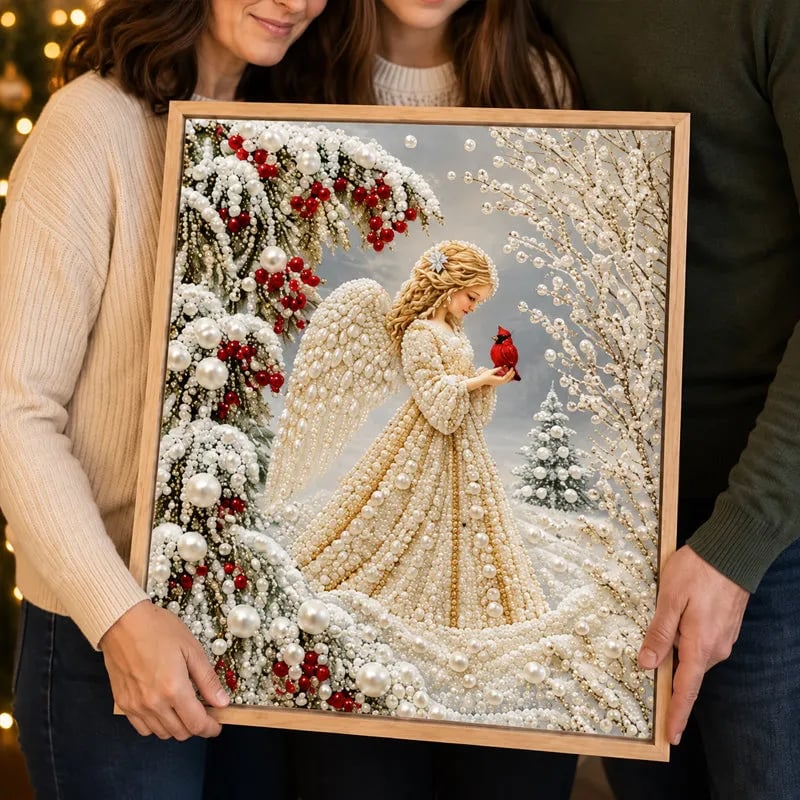 🎅🎄 Premium 3D Pearl Christmas Reindeer Diamond Painting Art Kit
