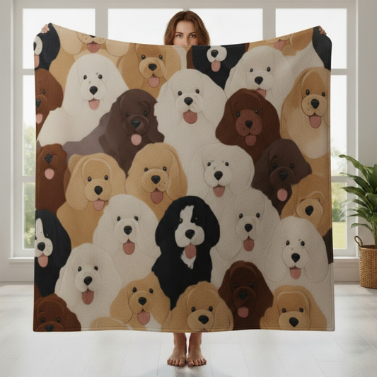 Goldendoodle WJ0303003CL Fleece Blanket