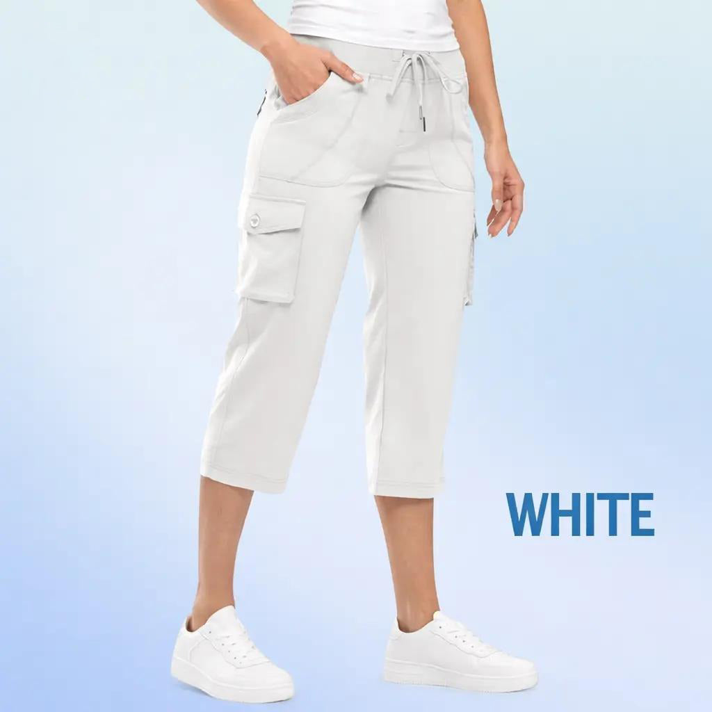 LAST DAY SALE 80% OFF - Women Cargo Capri Lightweight Casual Cropped Pants