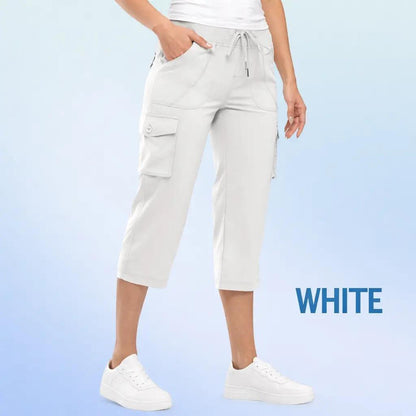 LAST DAY SALE 80% OFF - Women Cargo Capri Lightweight Casual Cropped Pants