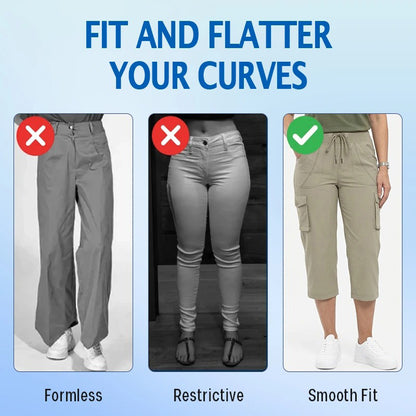 LAST DAY SALE 80% OFF - Women Cargo Capri Lightweight Casual Cropped Pants