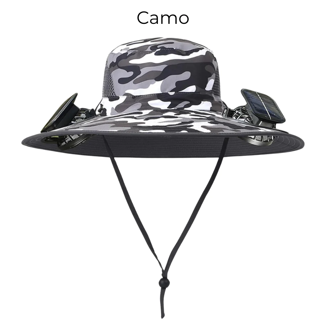 Solar Fan Hat with Mist