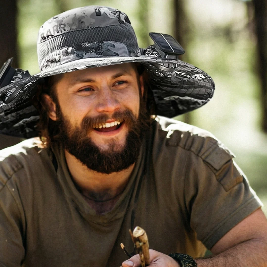 Solar Fan Hat with Mist