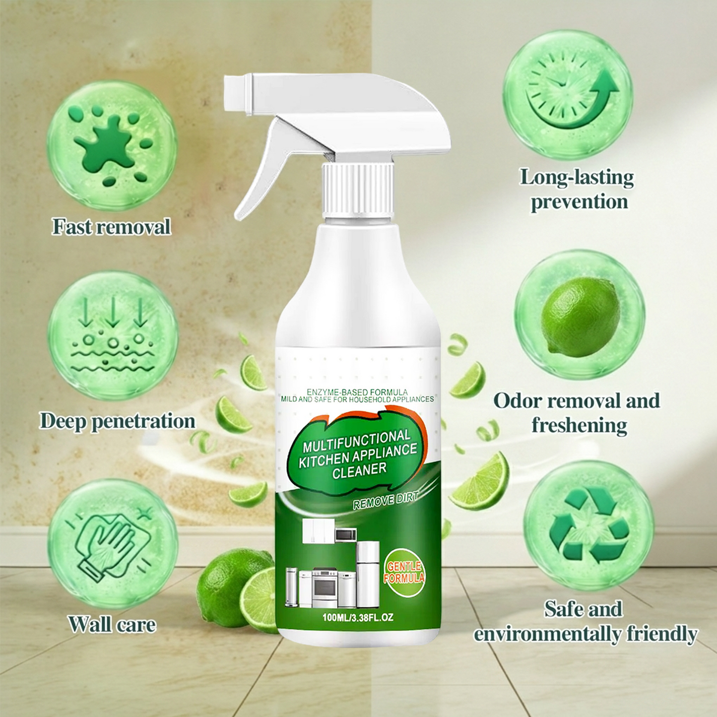 🔥 Last Day 60% OFF ⚡ Multi-Purpose Enzyme Foam Cleaner - Effortlessly Removes Grease in Seconds