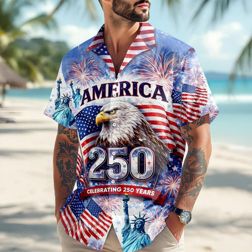 250 Years Anniversary USA XR3006004CL Patriotic Hawaii Shirt