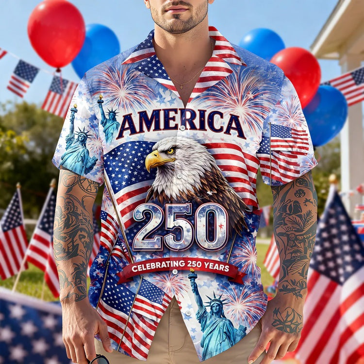 250 Years Anniversary USA XR3006004CL Patriotic Hawaii Shirt